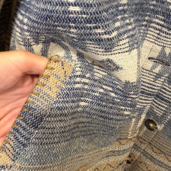 Idyllwind women’s medium woven aztec jacket / shacket boho - Picture 6 of 12